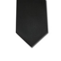Silk Woven Necktie - Solid Repp (Black)